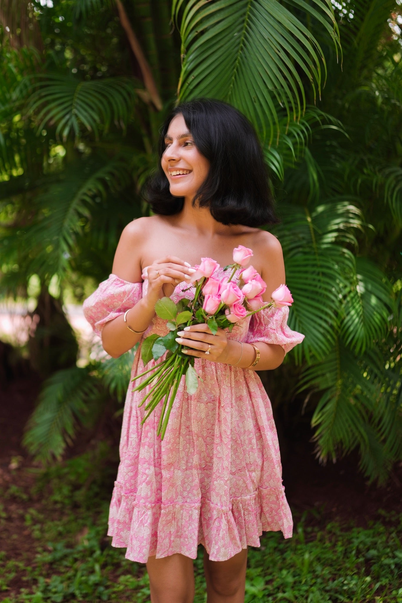 Rosette Dress – The Pink Palette