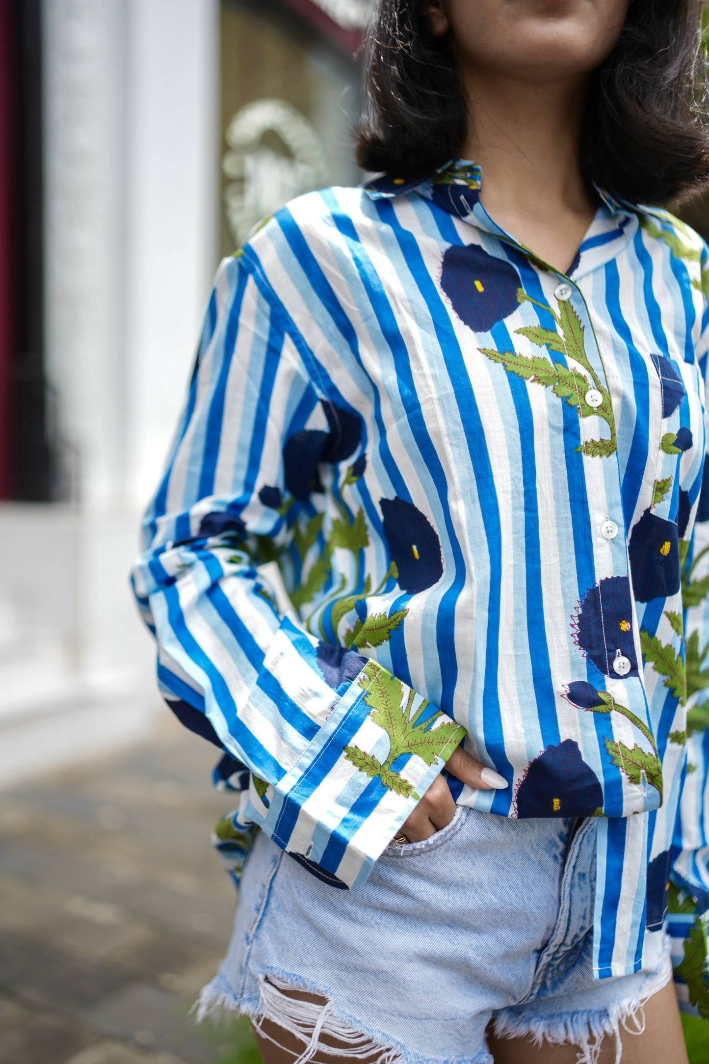 Indigo Bloom Shirt