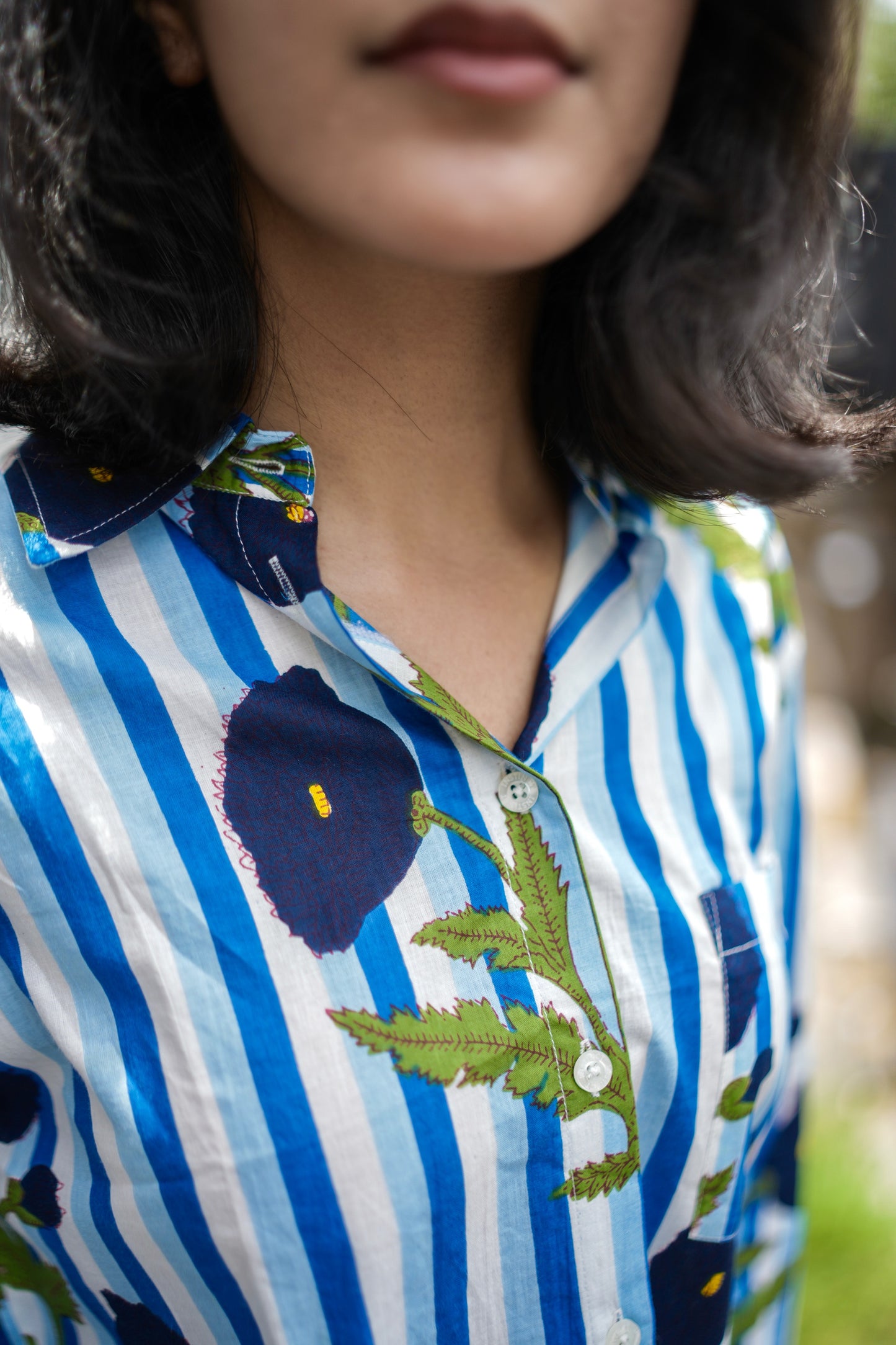 Indigo Bloom Shirt