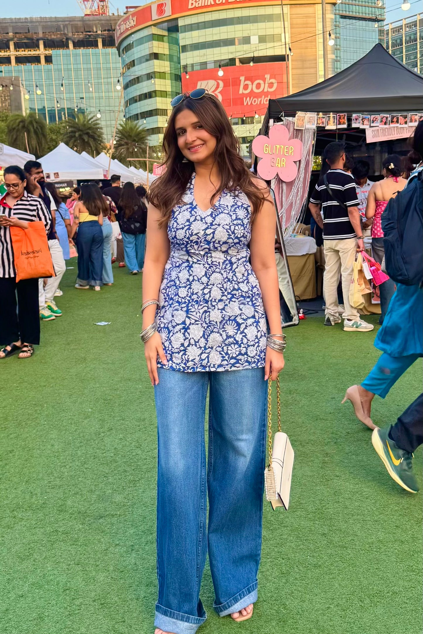 Amara halter kurti top