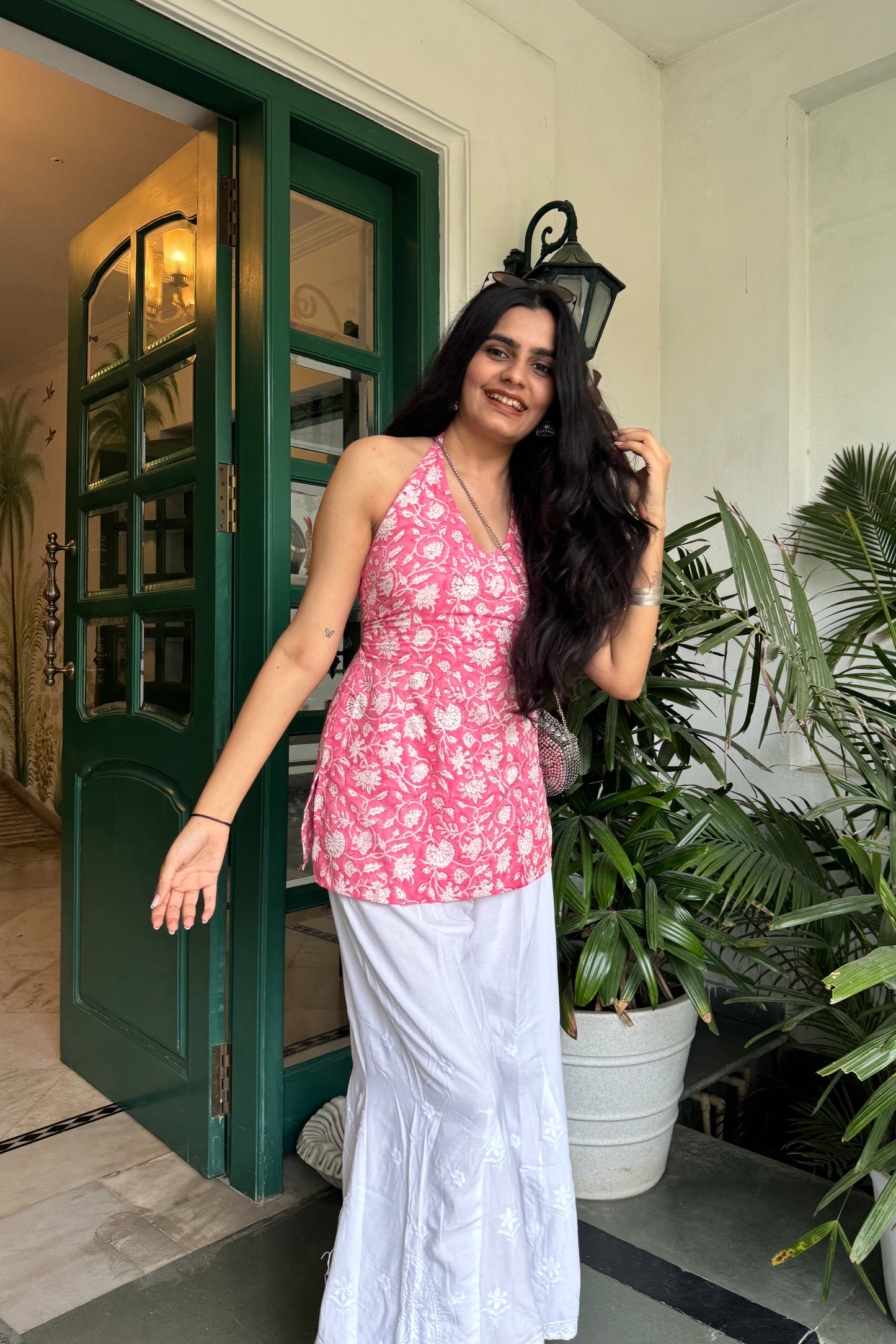 Meher halter kurti top