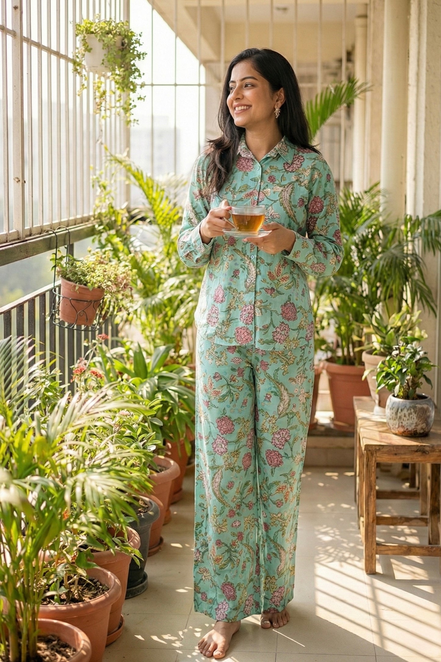 Mint blue lounge set