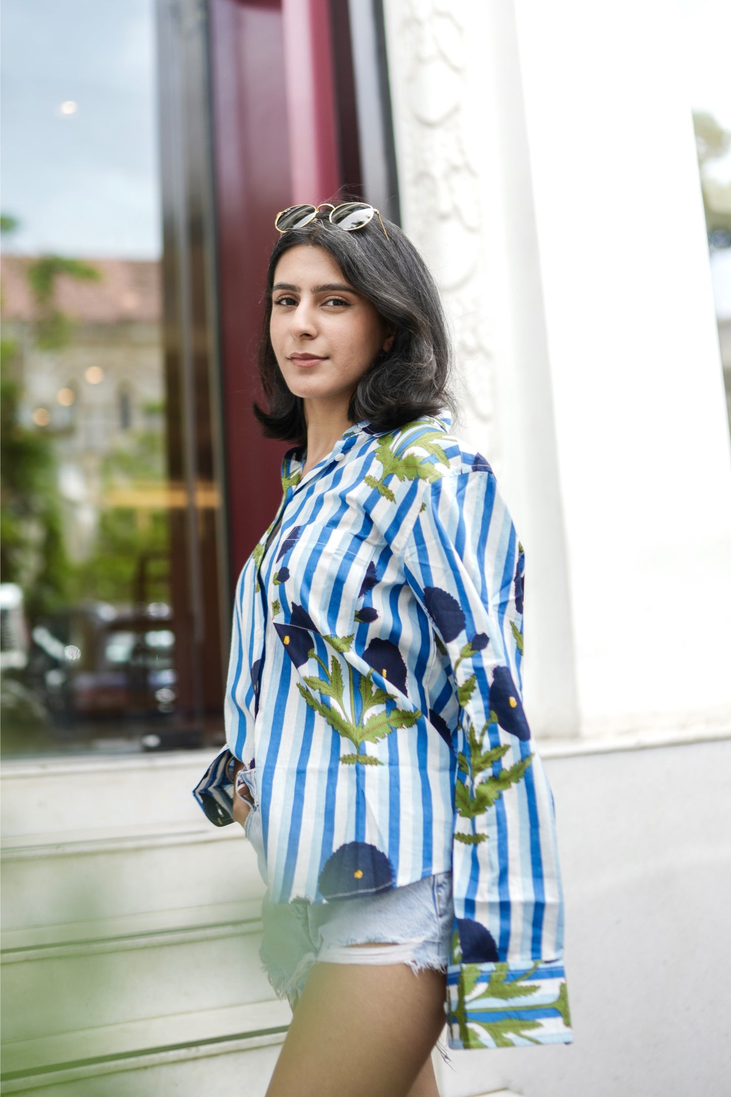 Indigo Bloom Shirt