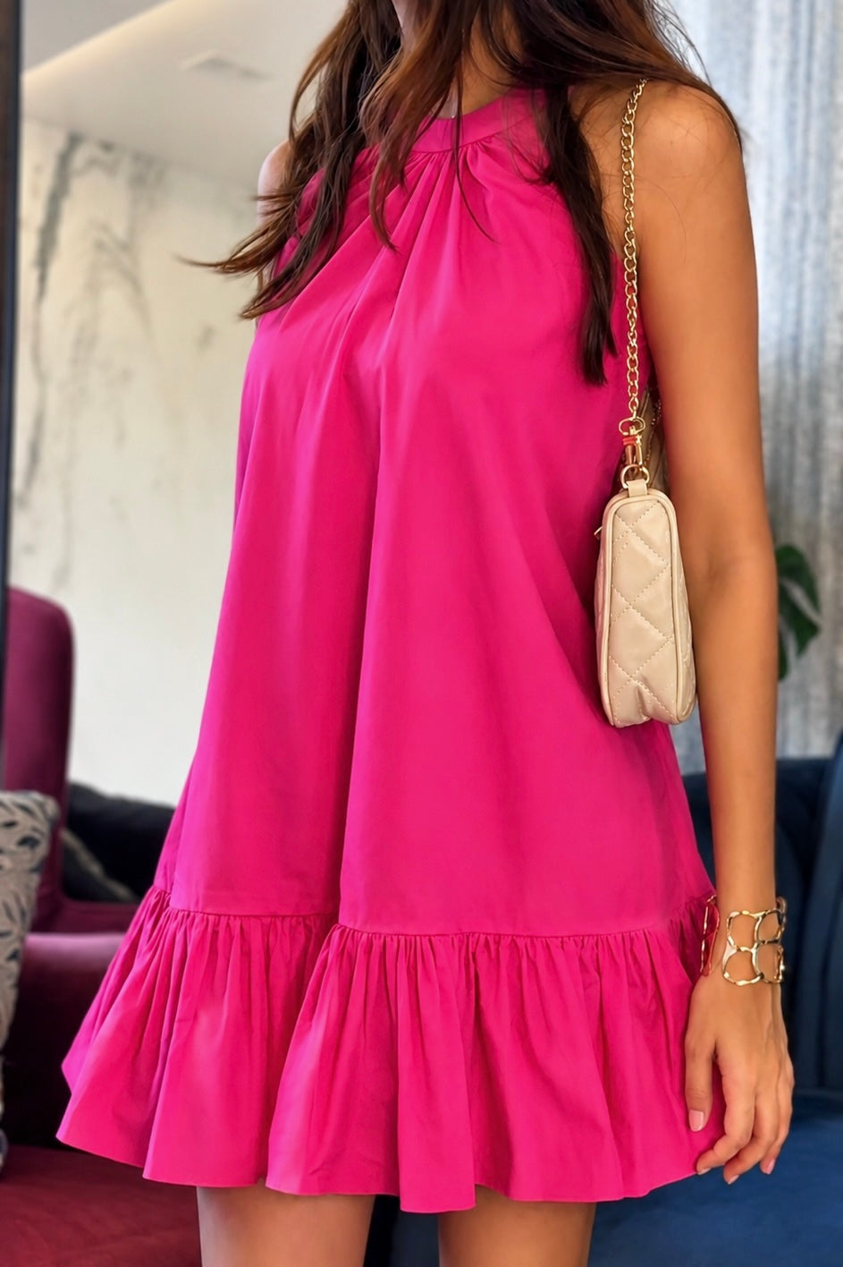 Mini blush dress