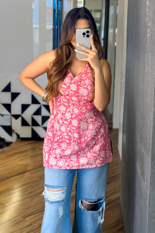 Meher halter kurti top