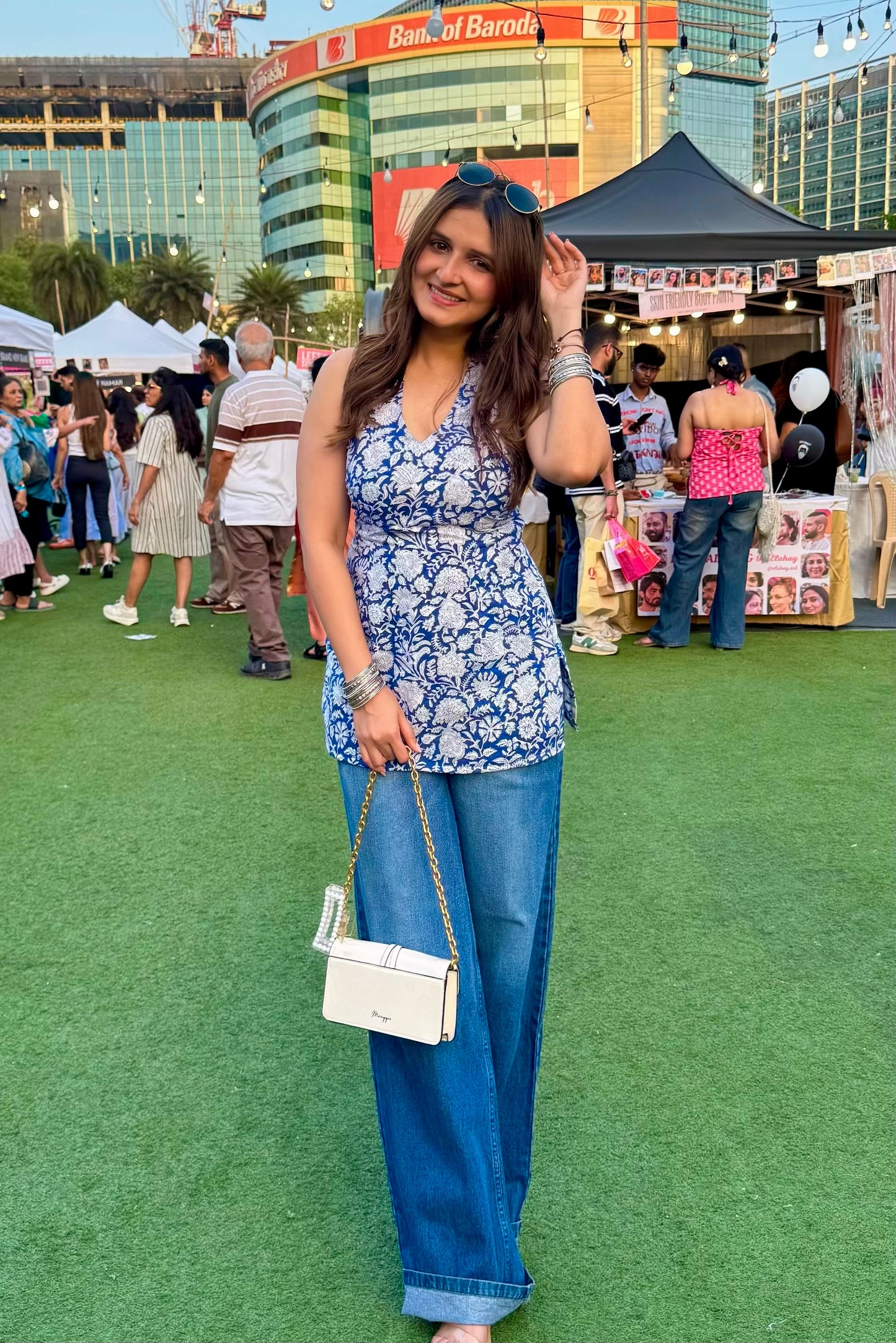 Amara halter kurti top